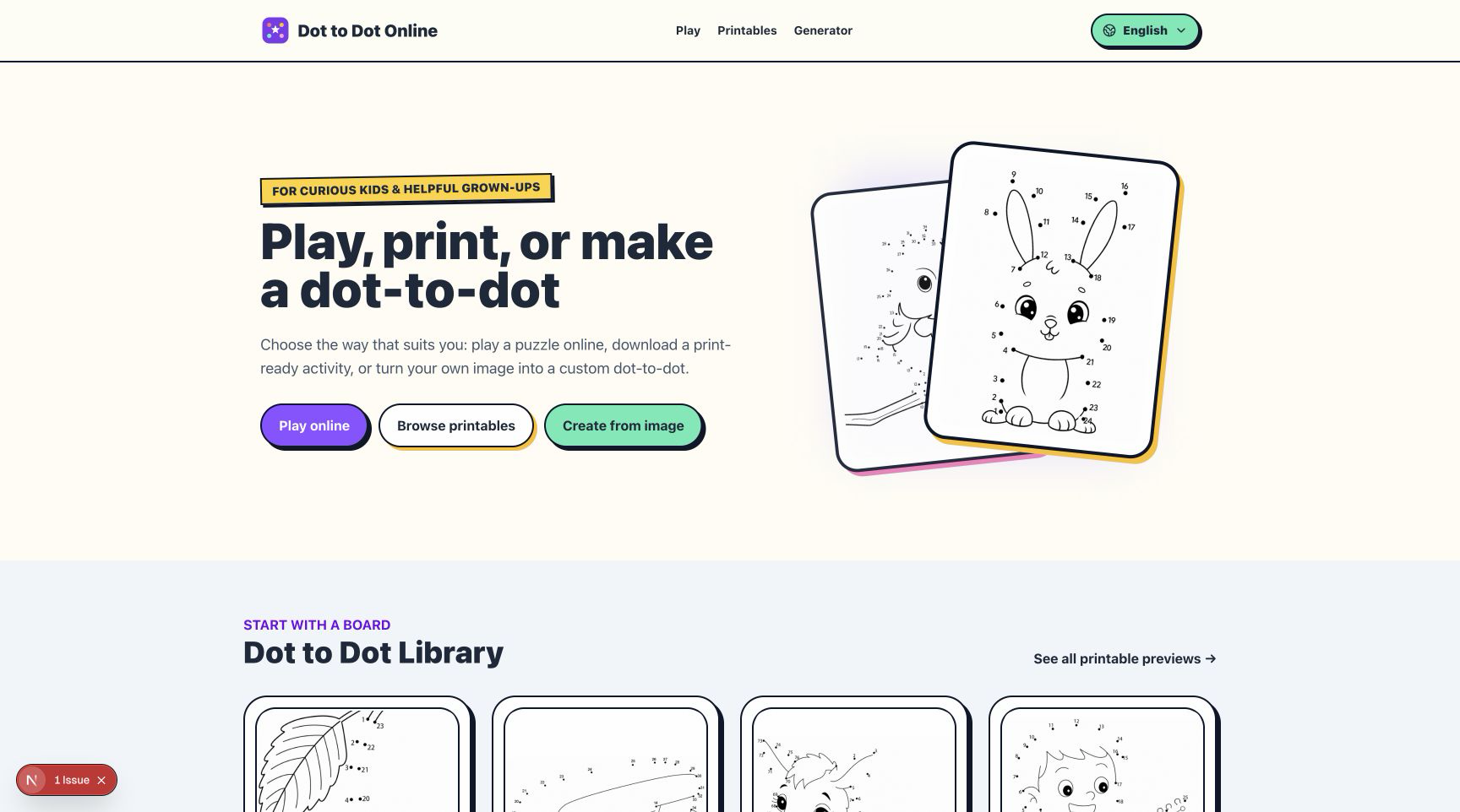 Dot to Dot Online screenshot
