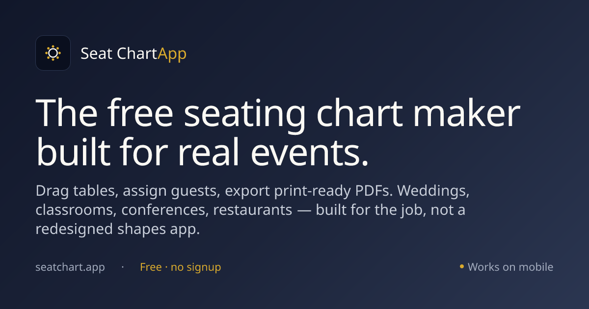 Seat Chart App screenshot