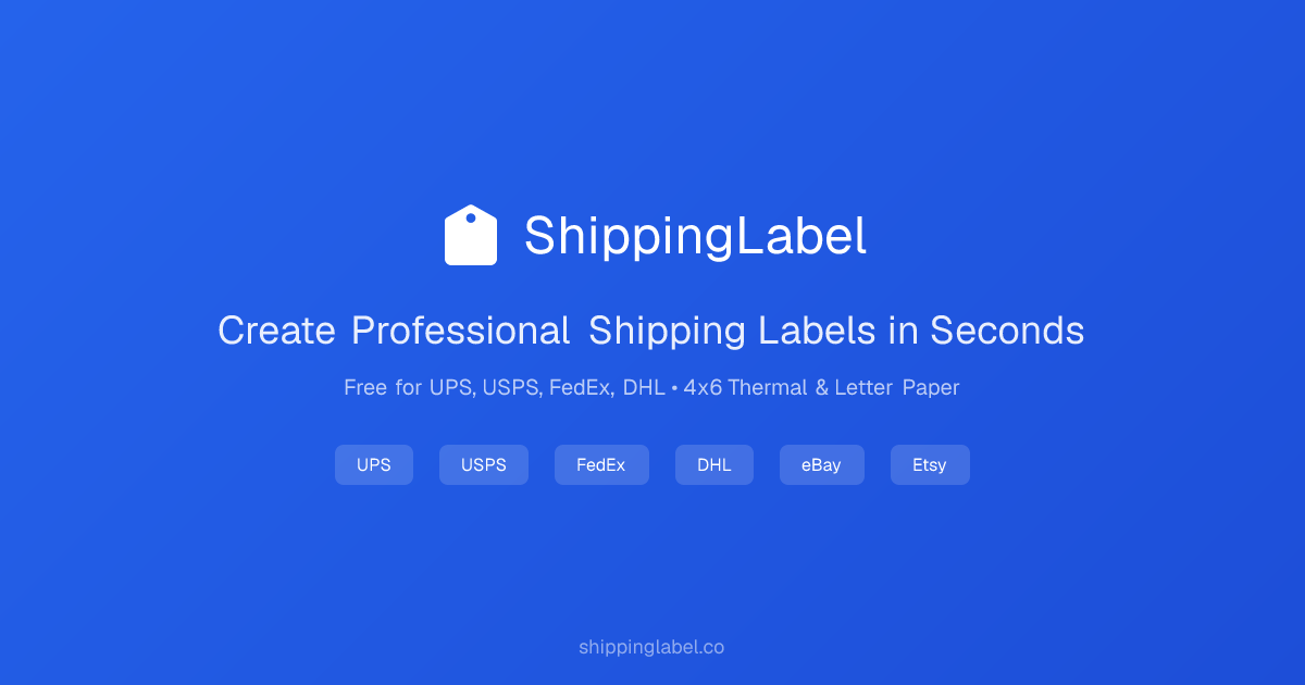 ShippingLabel screenshot