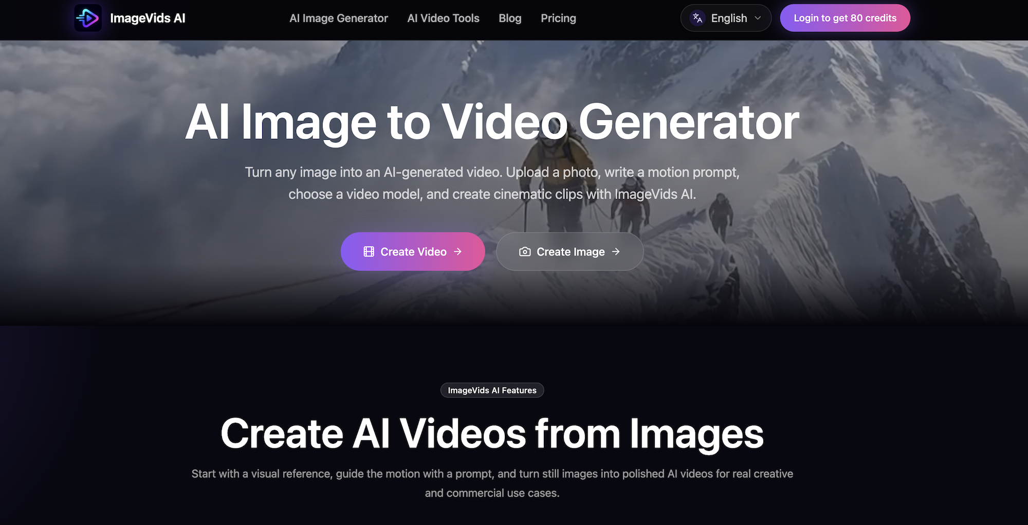 aiimagetovideos.com screenshot