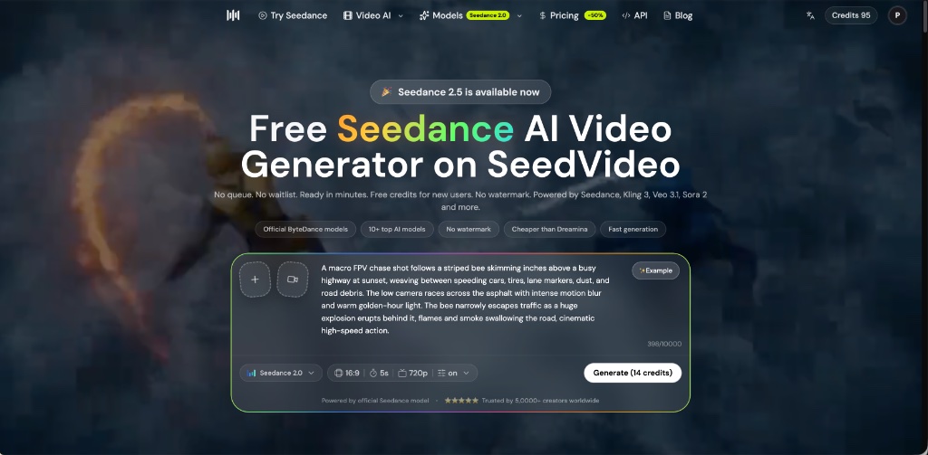 SeedDance screenshot