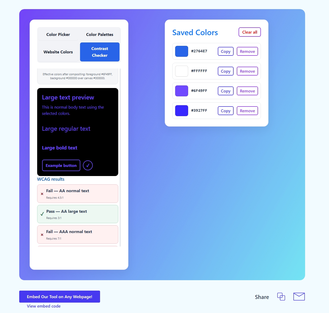 Upclimb Color Picker screenshot