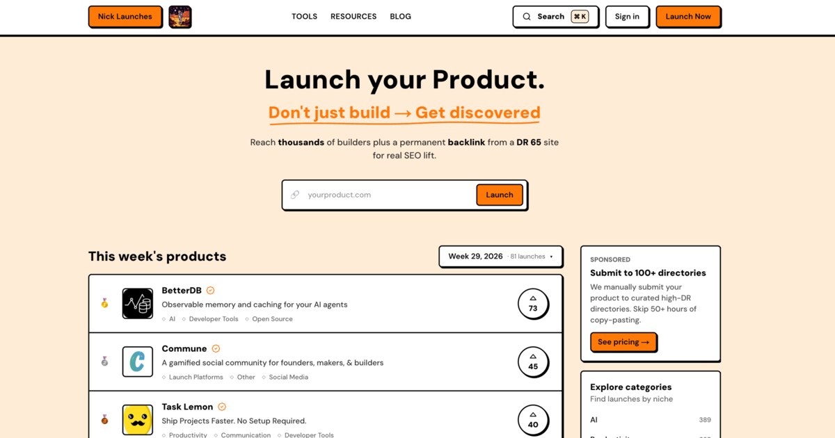Nick Launches screenshot