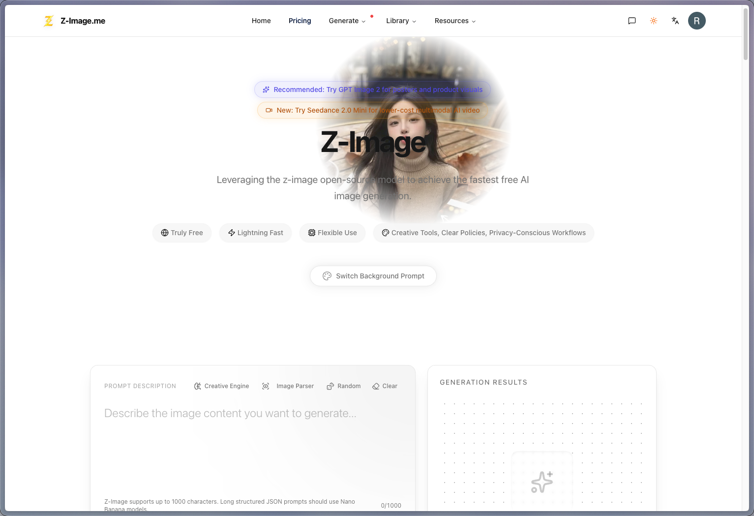 Z-Image screenshot
