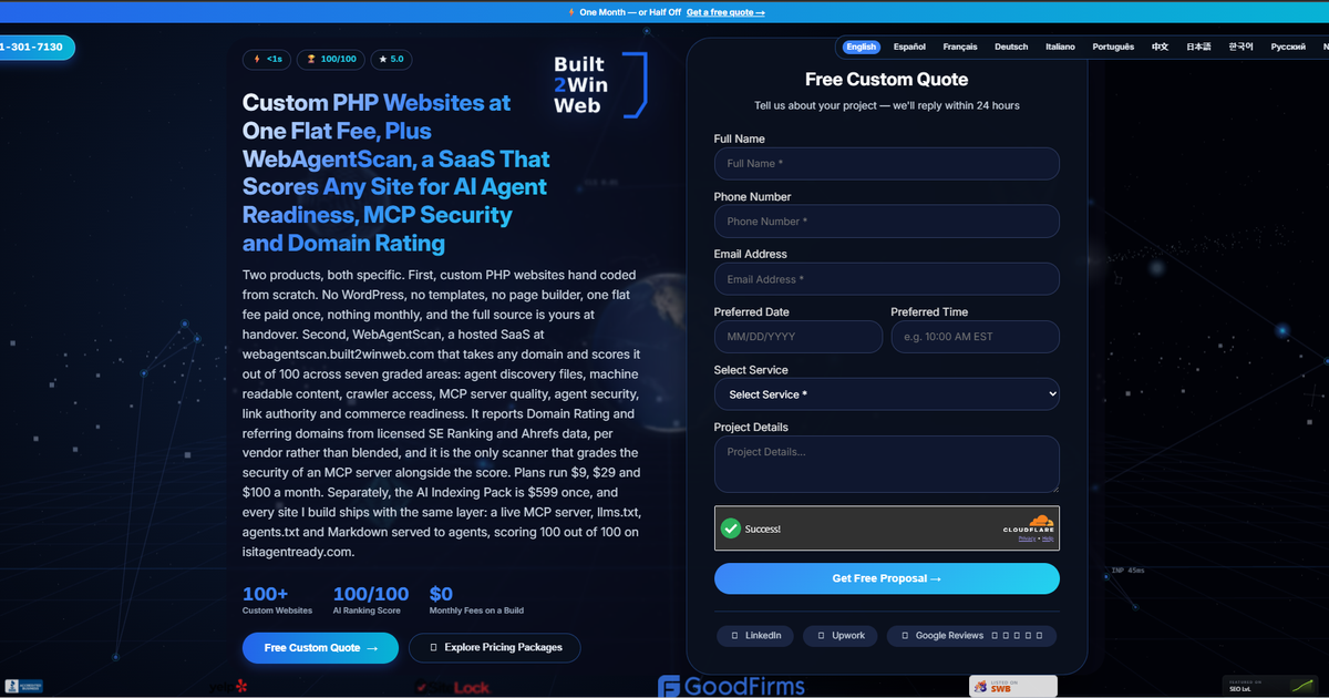 Built2WinWeb screenshot