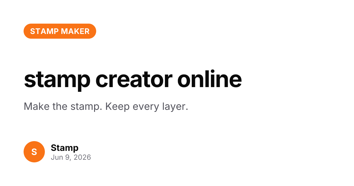 Stamp Creator Online screenshot
