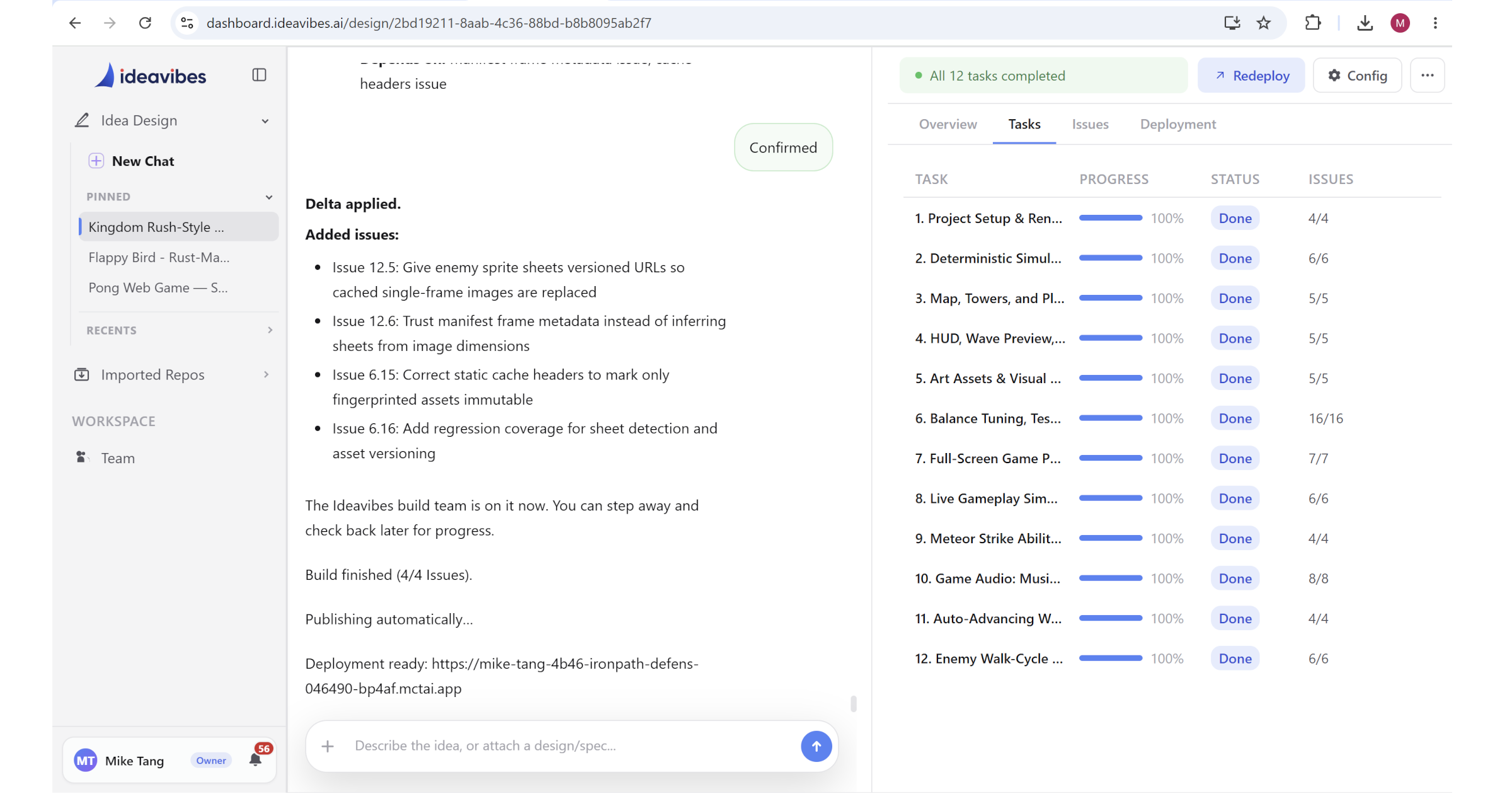 Ideavibes AI screenshot