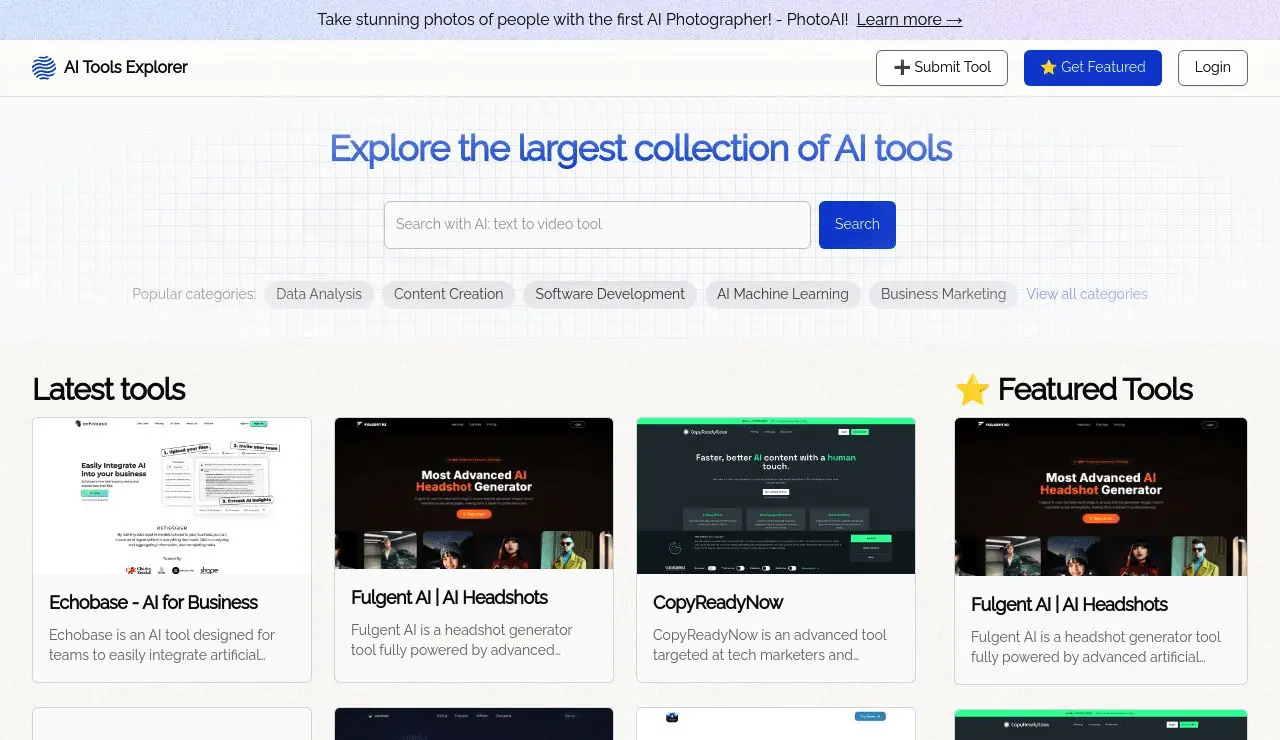 AllTheAITools.com screenshot