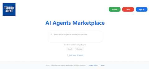 trillionagent.com screenshot