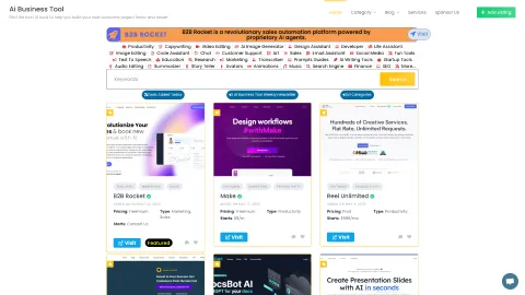 AIBusinessTool.com screenshot