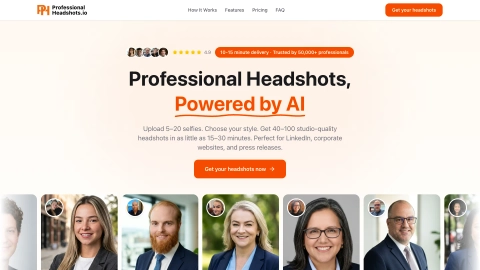 professionalheadshot.io screenshot