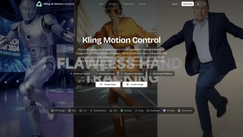 klingaimotioncontrol.com screenshot