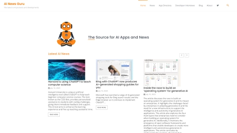 AINews.guru screenshot