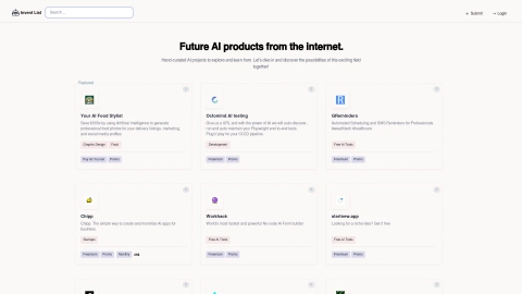 InventList.com screenshot