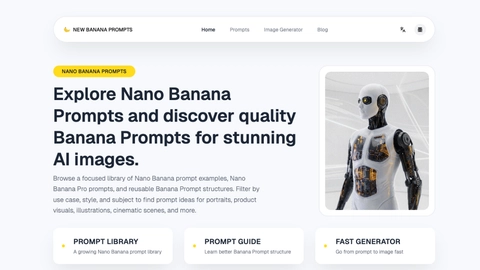 nanobananaprompt.club screenshot