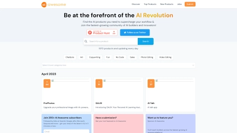 AIAwesome.com screenshot
