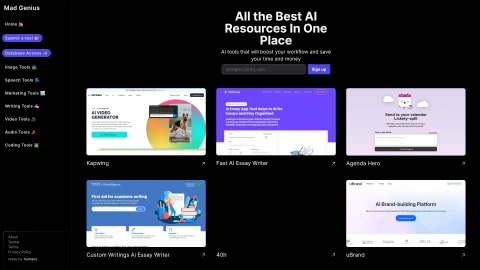 MadGenius.co screenshot