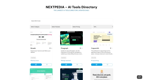 Nextpedia.io screenshot