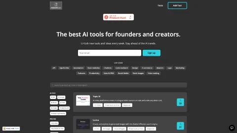 Indieai.co screenshot