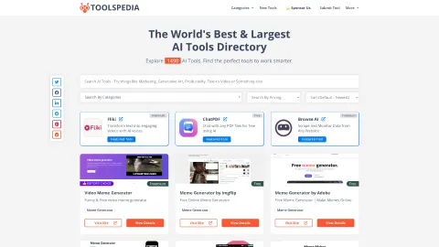 ToolsPedia.io screenshot