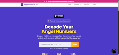 angelnumbers.site screenshot