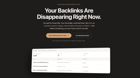 linkwatchr.com screenshot