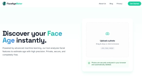 faceagemeter.com screenshot