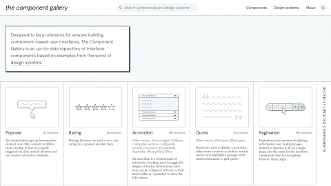Component.gallery screenshot