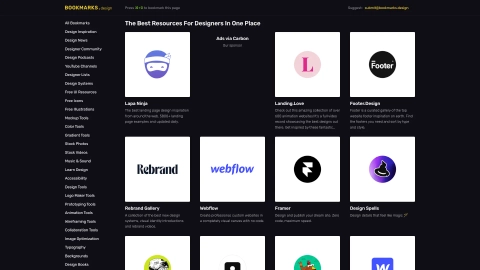Bookmarks.design screenshot