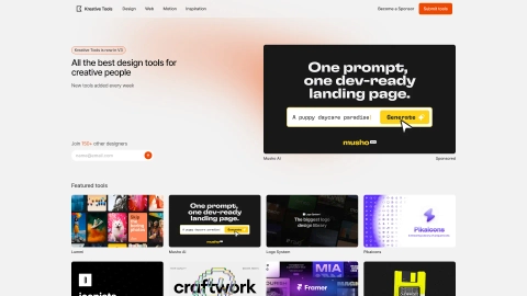 Kreative.tools screenshot