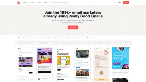 ReallyGoodEmails.com screenshot