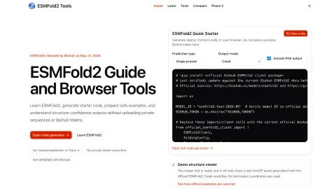 esmfold2.com screenshot
