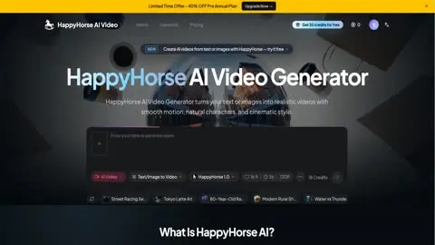 happyhorse-ai.video screenshot