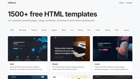 HTMLrev.com screenshot
