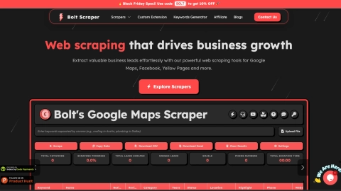 boltscraper.com screenshot