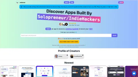 IndieTool.io screenshot