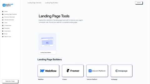 Landingpage.fyi screenshot