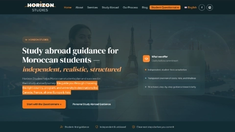 horizon-studies.com screenshot