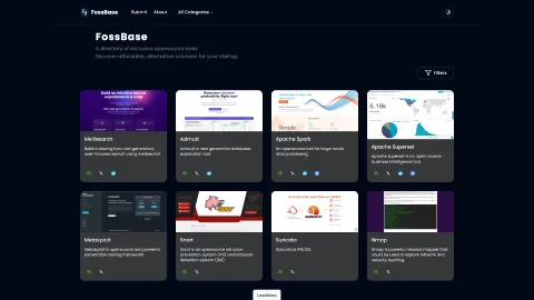 fossbase.com screenshot