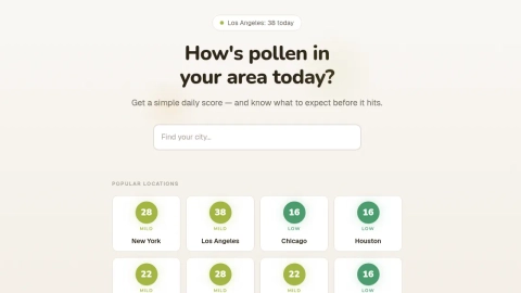 pollen.day screenshot