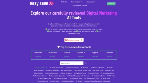 EasySaveAI.com screenshot
