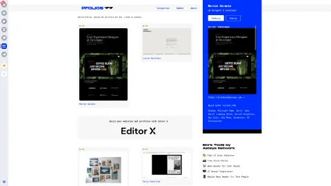 pfolios.net screenshot