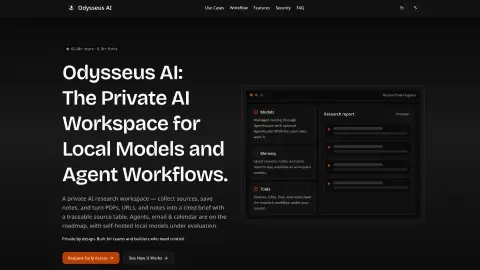 odysseusai.org screenshot