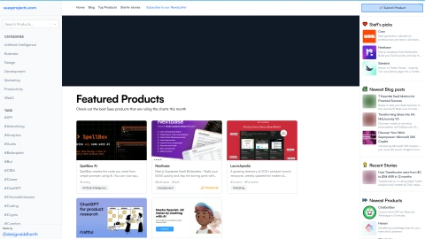 SaaSProjects.com screenshot