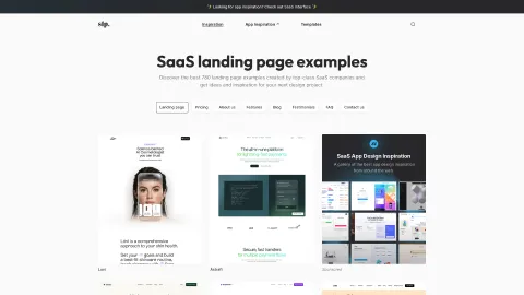 SaaSLandingPage.com screenshot
