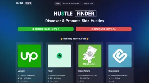 hustlefinder.com screenshot