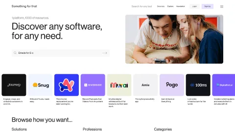 SomethingForThat.com screenshot