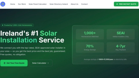 getsolarpanels.ie screenshot