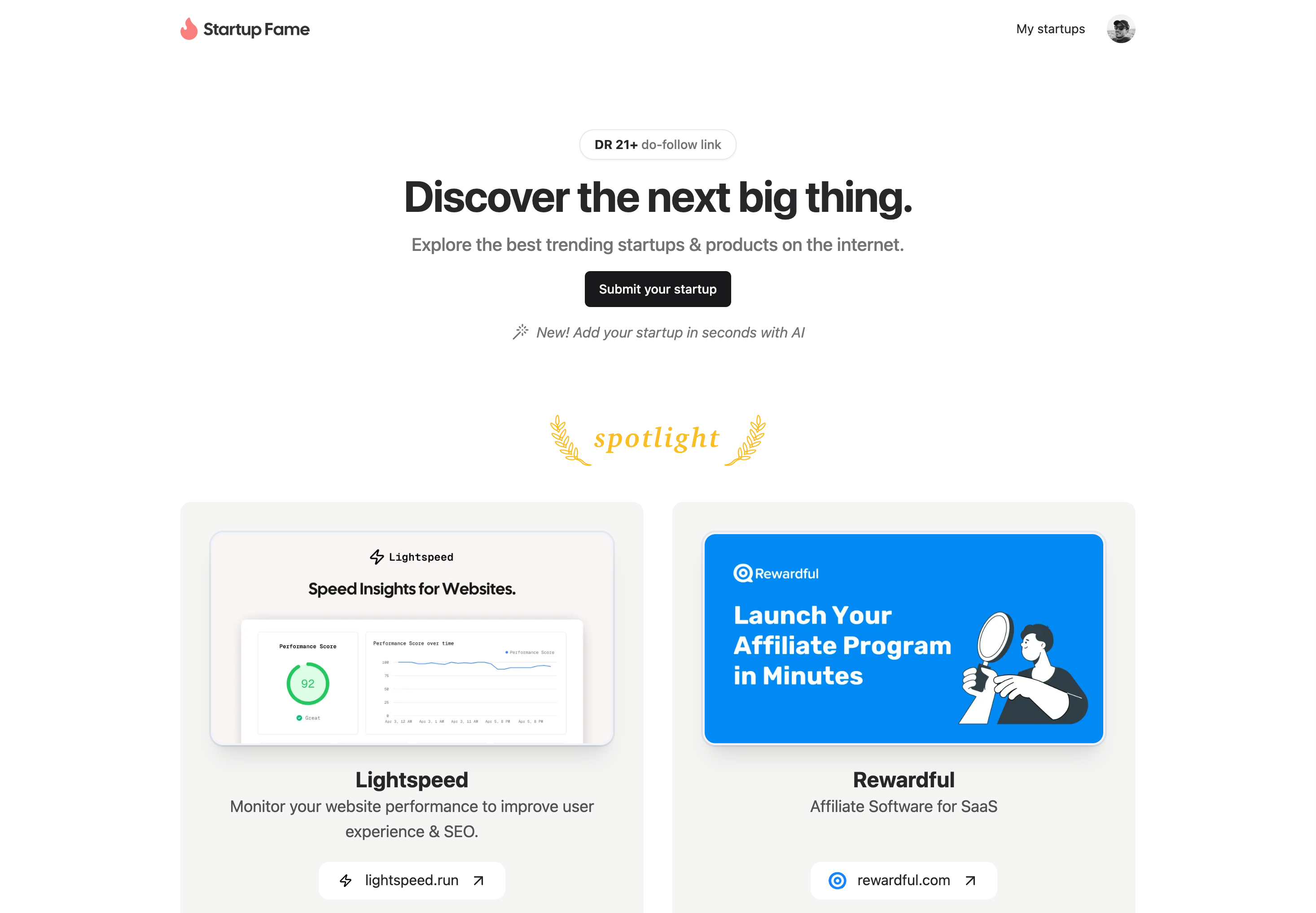 Startup Fame