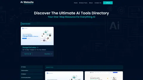 AllAIWebsite.com screenshot
